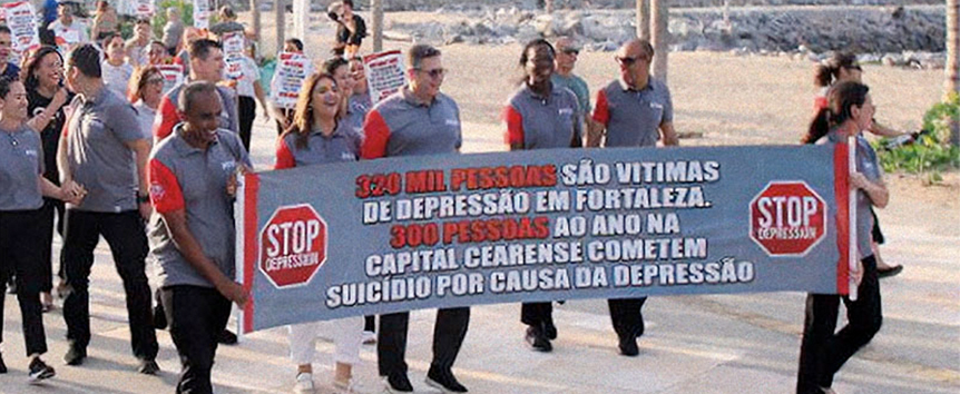 Marcha contra la depresión en Brasil