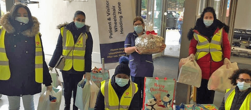 Christmas gifts for children in Leeds hospital