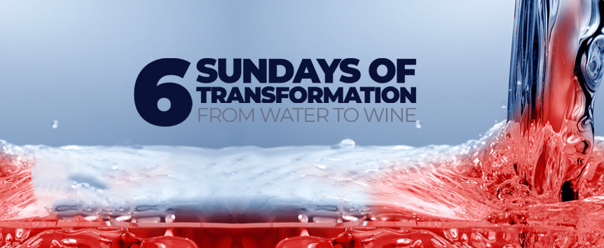Water into Wine inside banner copy