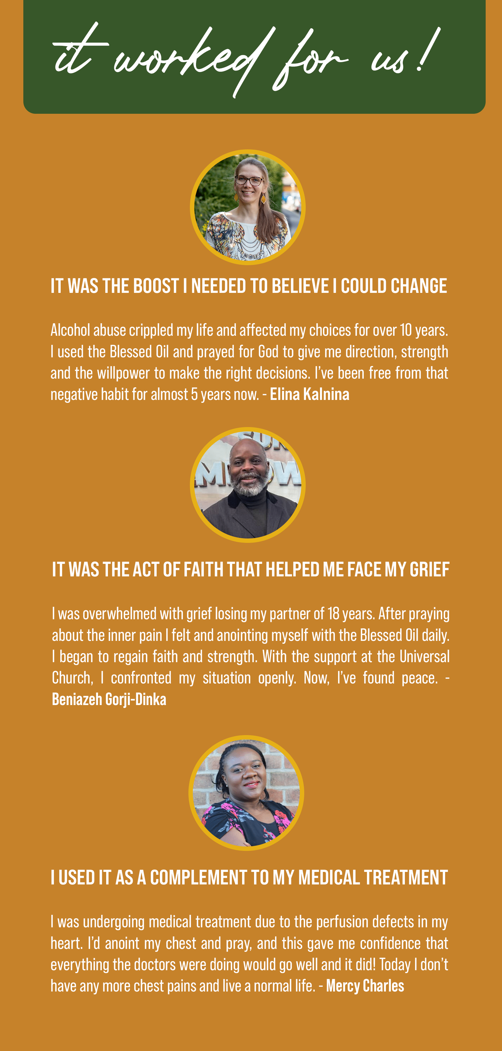 04.24 Blessed Oil Web Page Testimony Section