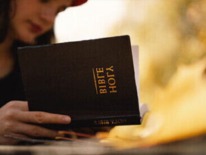 Girl and Bible