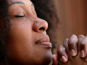 woman praying